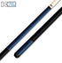 K2 Pool Cue KL117 Blue Exotic Wood With Dual Copper Rings! 12.5 mm Shaft!