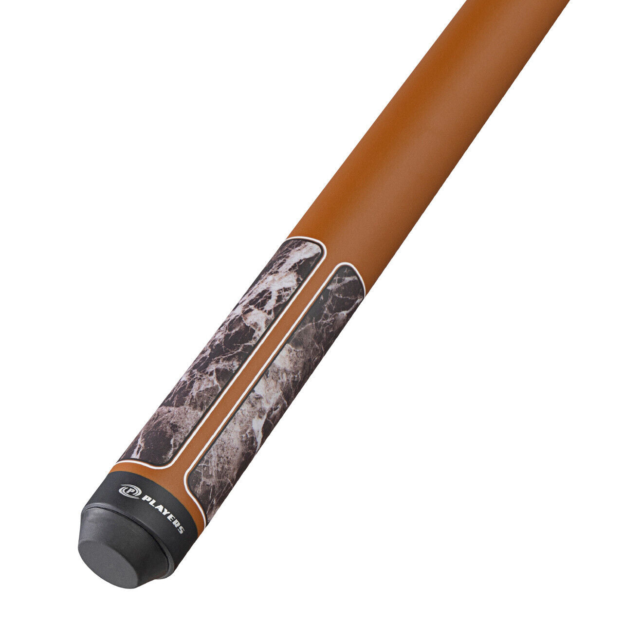 Players G4146 Brown Marble with Matte Brown Wrapless Cue! Free Shipping!