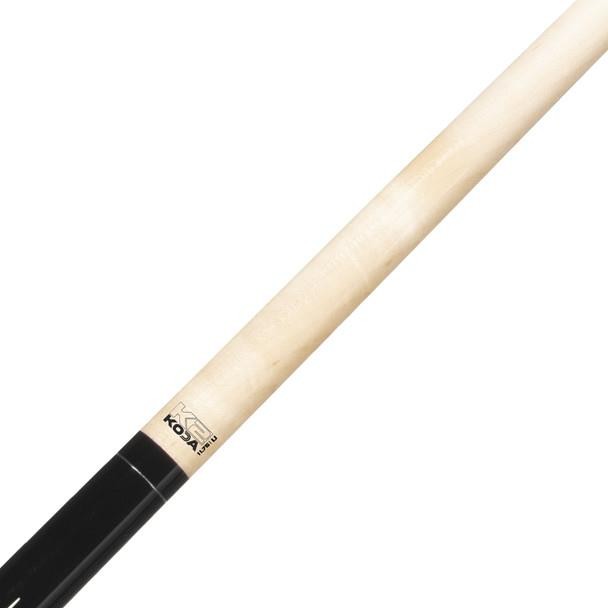 K2 POOL CUE KL190 Gloss Black, Rosewood, Snakewood Point Design, Brown Embossed