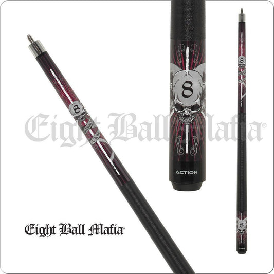 Eight Ball Mafia EBM16 Billiard Pool Cue Stick 19oz Free Shipping!!