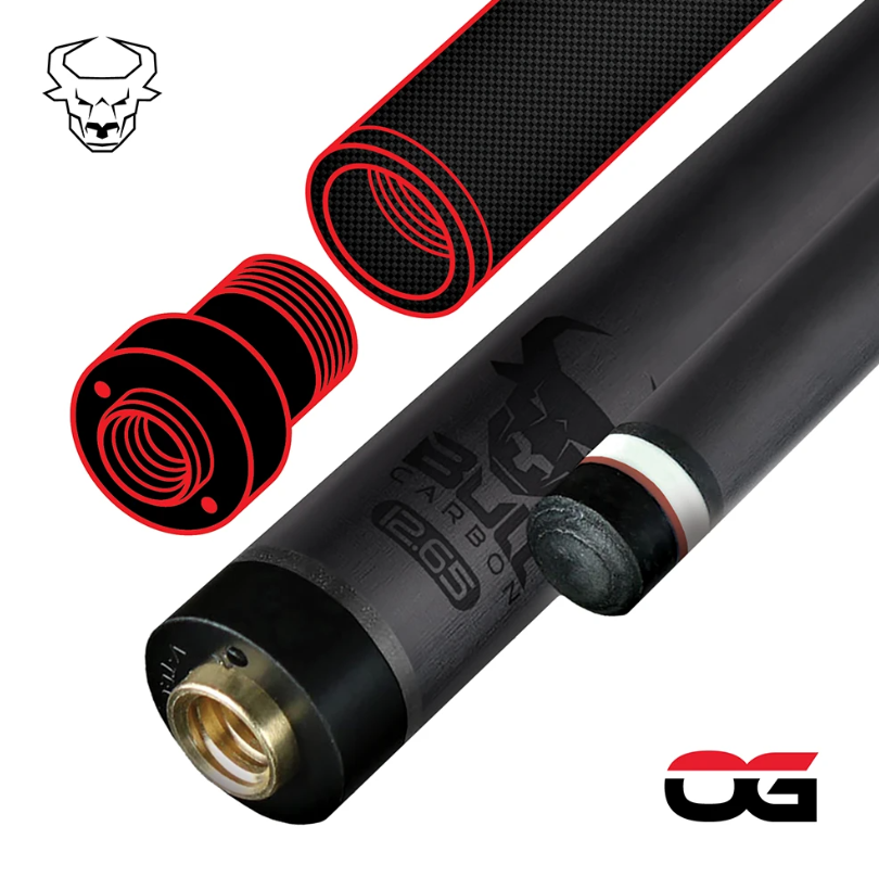 Bull Carbon OG Shaft 12.65mm Extreme Low Deflection Carbon Fiber Kamui