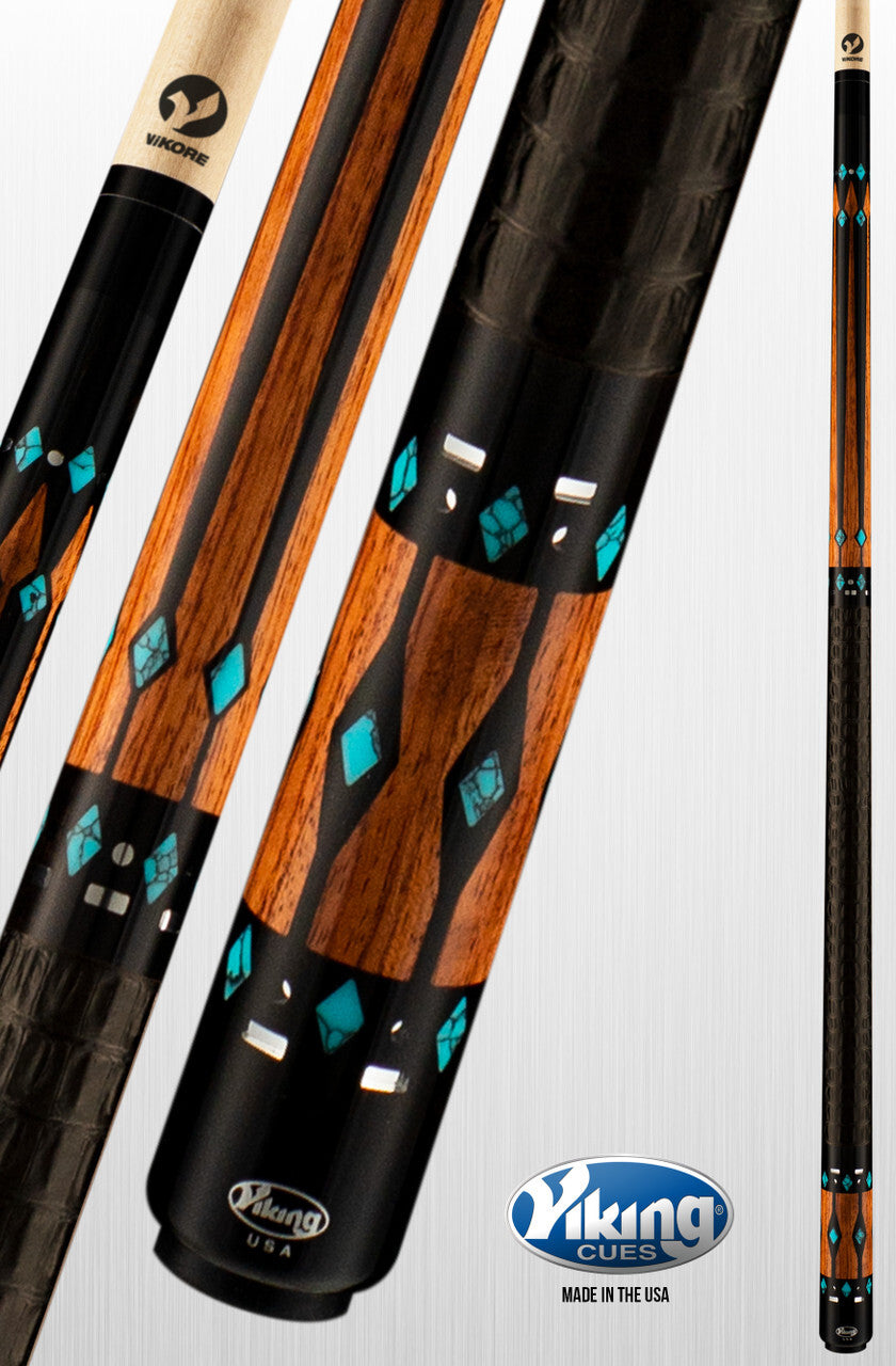 Viking Cues Ovation OV0800 Pool Cue with ViKORE Performance Shaft Leather Wrap