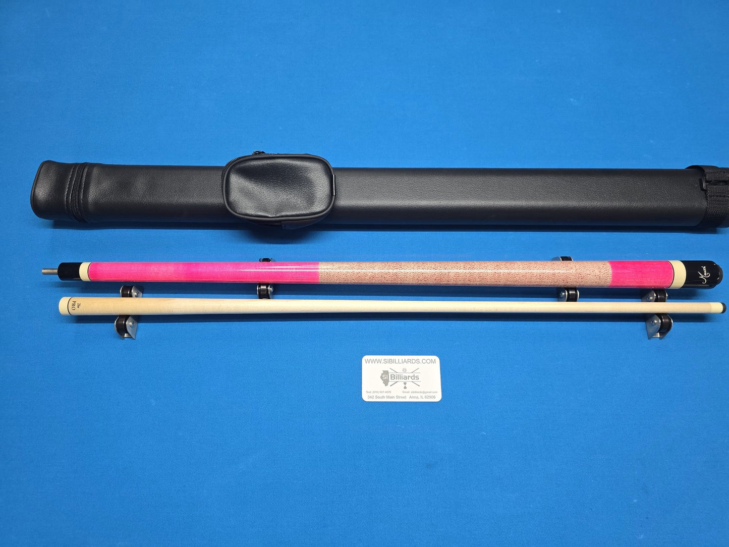 Meucci European Pool Cue - Pink - 12.5mm Pro Shaft - Free 1X1 Hard Case!