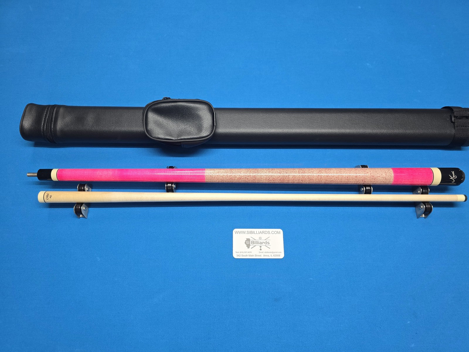 Meucci European Pool Cue - Pink - 12.5mm Pro Shaft - Free 1X1 Hard Case!