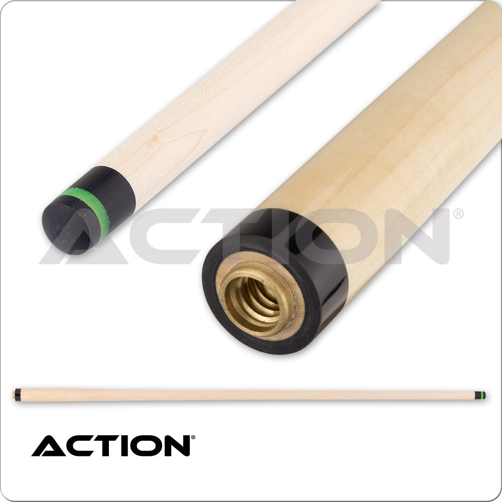 Action ABK11 Break Cue 25oz Black Neon Green Stripe Phenolic Tip New