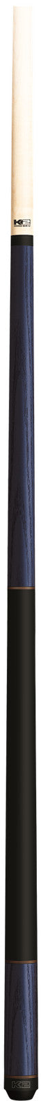 K2 Pool Cue KL117 Blue Exotic Wood With Dual Copper Rings! 12.5 mm Shaft!