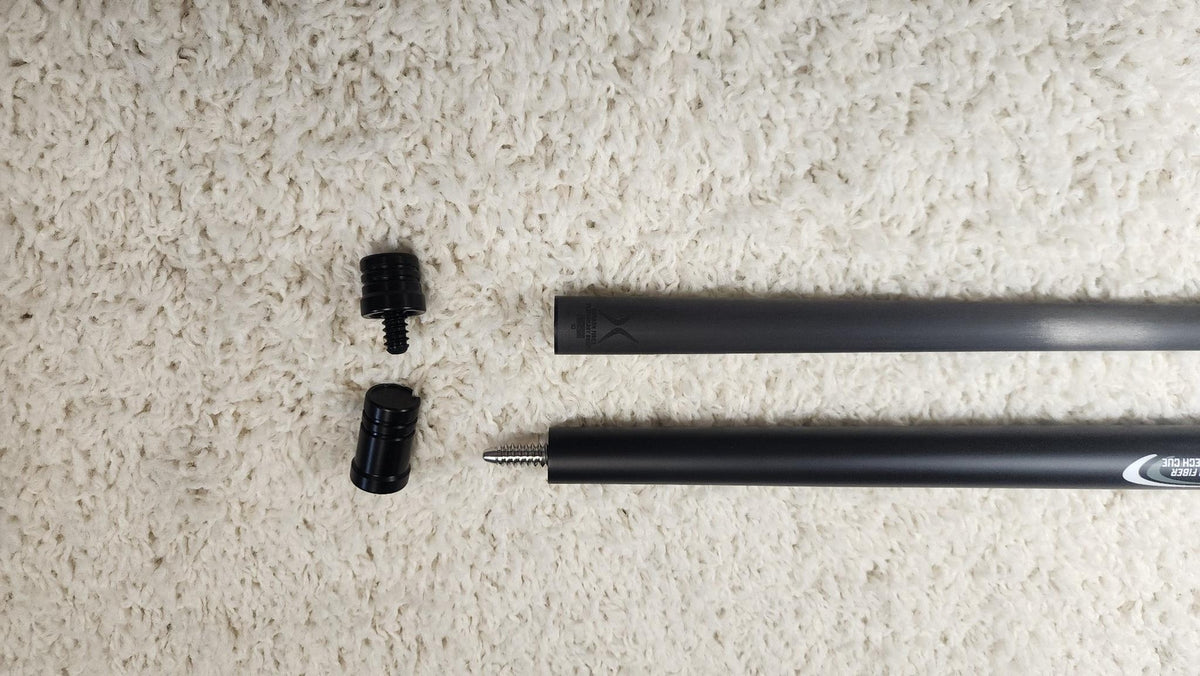 PureX Carbon Fiber Break Cue 14mm Bakelite Tip Sport Wrap Pool Stick