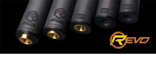 Predator Revo 12.4mm White Vault Plate Carbon Fiber Pool Shaft- Uni-Loc - 12.4mm