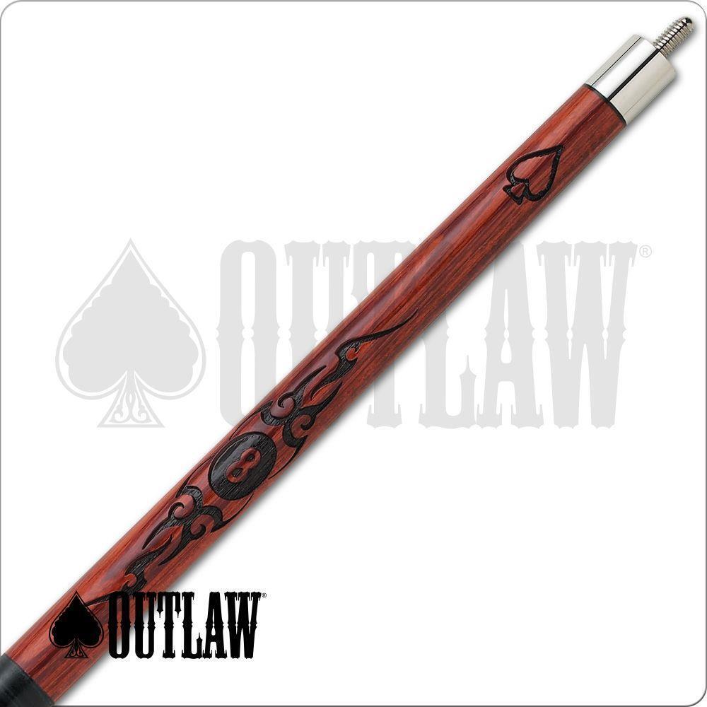 Outlaw OL20 Pool Cue Eight Ball and Tribal Style 19oz Free Shipping!