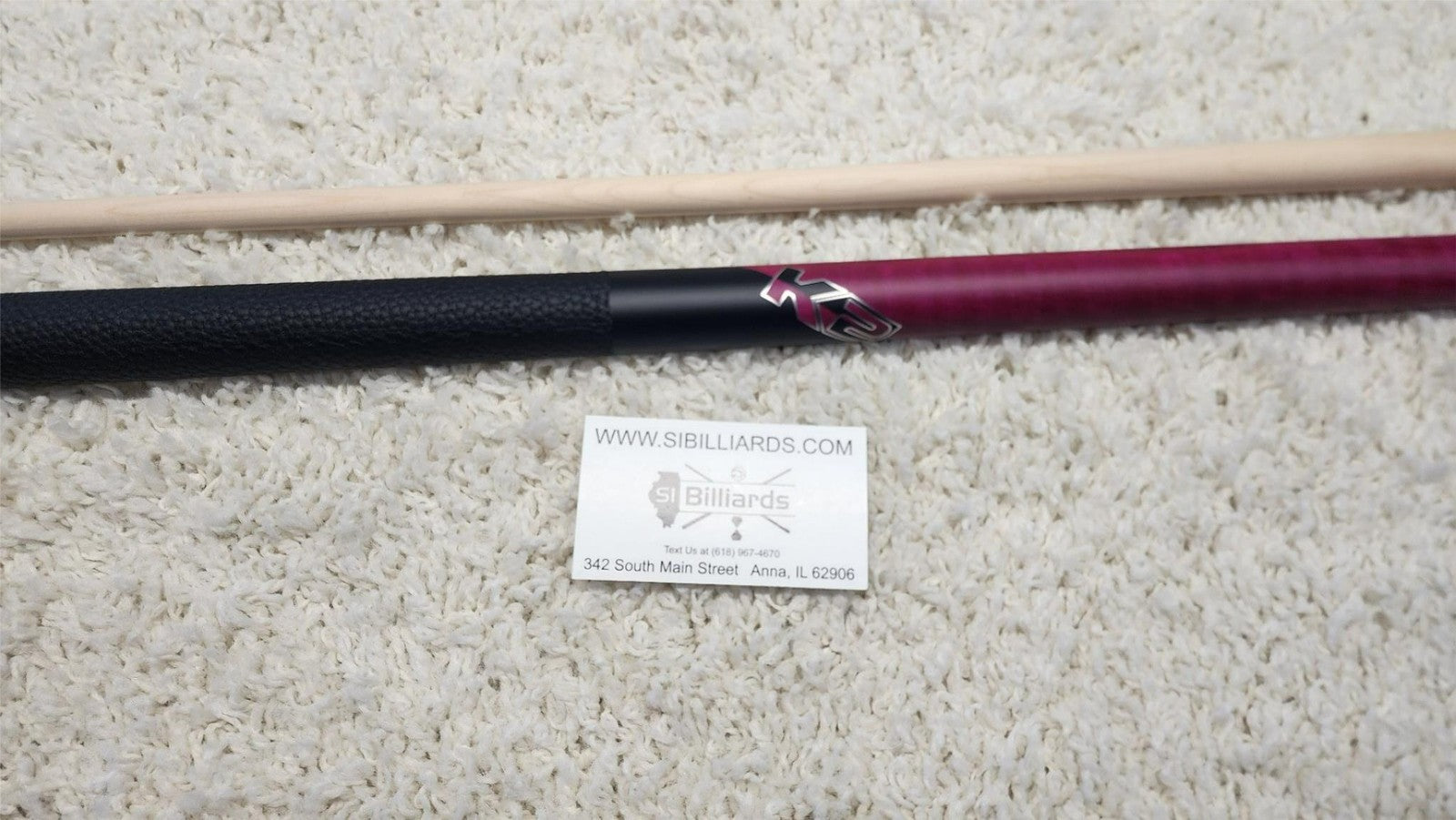 K2 Pool Cue KLCPK Pink w/ Leather Wrap Play Cue w/ Low Deflection 11.75MM Shaft