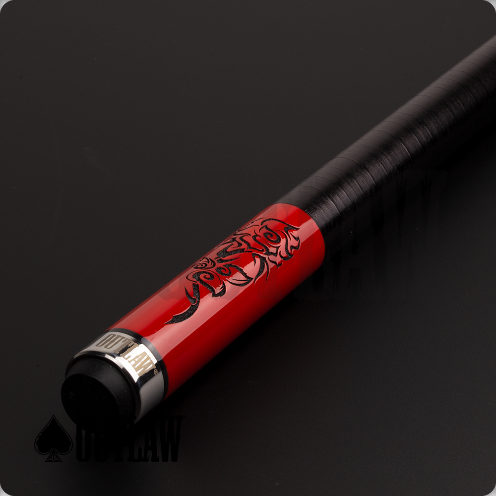 Outlaw OL30 Red Rose Pool Cue - Limited Edition 19oz Free Shipping!