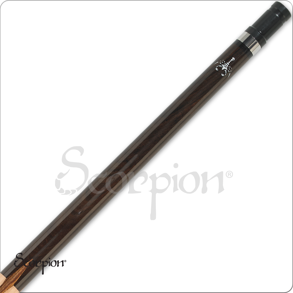 Scorpion JAR01 Series Pool Cue Maple With Zebrawood Diamonds 19oz Free Shipping!