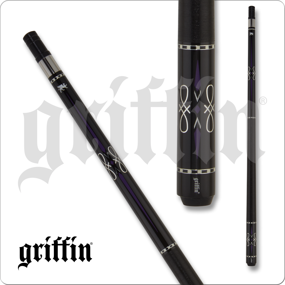 Griffin GR62 Pool Cue w/ Joint Protectors & FREE Shipping 19oz 