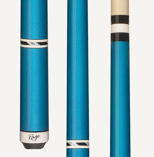 Rage RG95 Metallic Blue Charger Pool Cue – Wrapless – 2‑Piece Billiard Cue