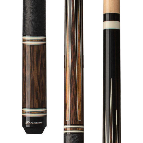 Players E2342 Black Palm & Bocote Cue with Embossed Leather Wrap! Free Shipping!