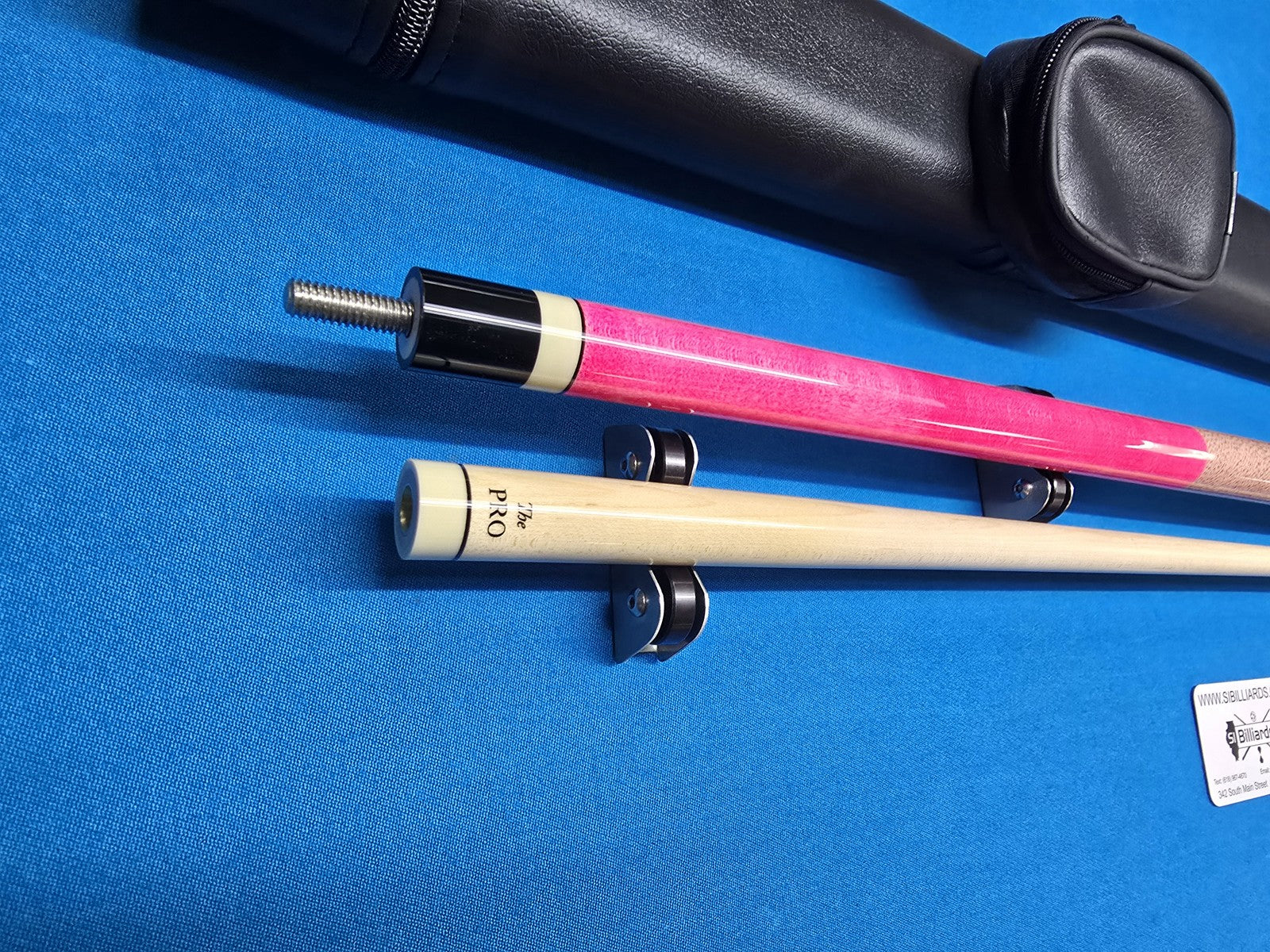 Meucci European Pool Cue - Pink - 12.5mm Pro Shaft - Free 1X1 Hard Case!