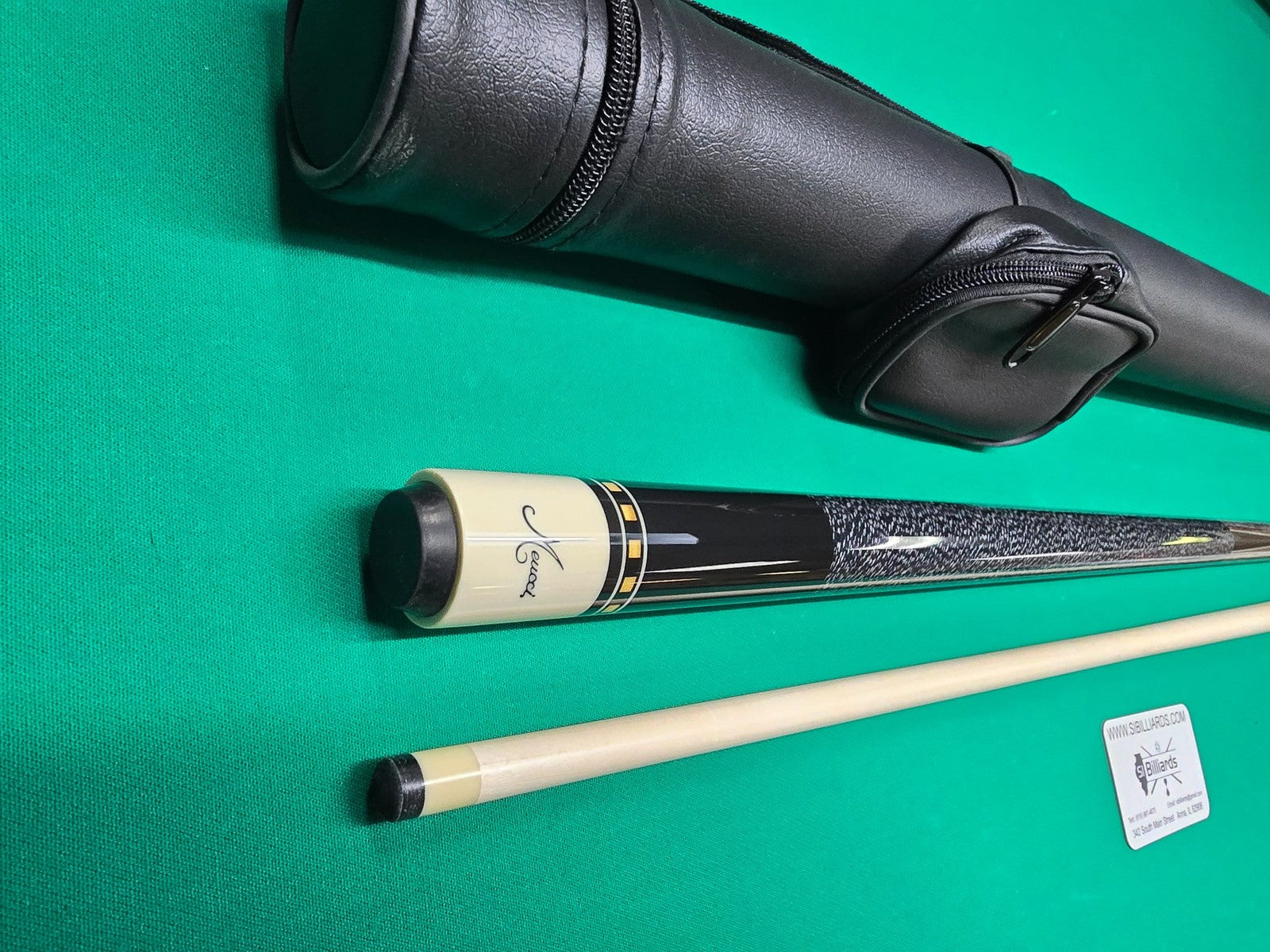 Meucci Econo 1 Pool Cue 19oz w/ 12.5mm Pro Shaft! Free Hard Case!