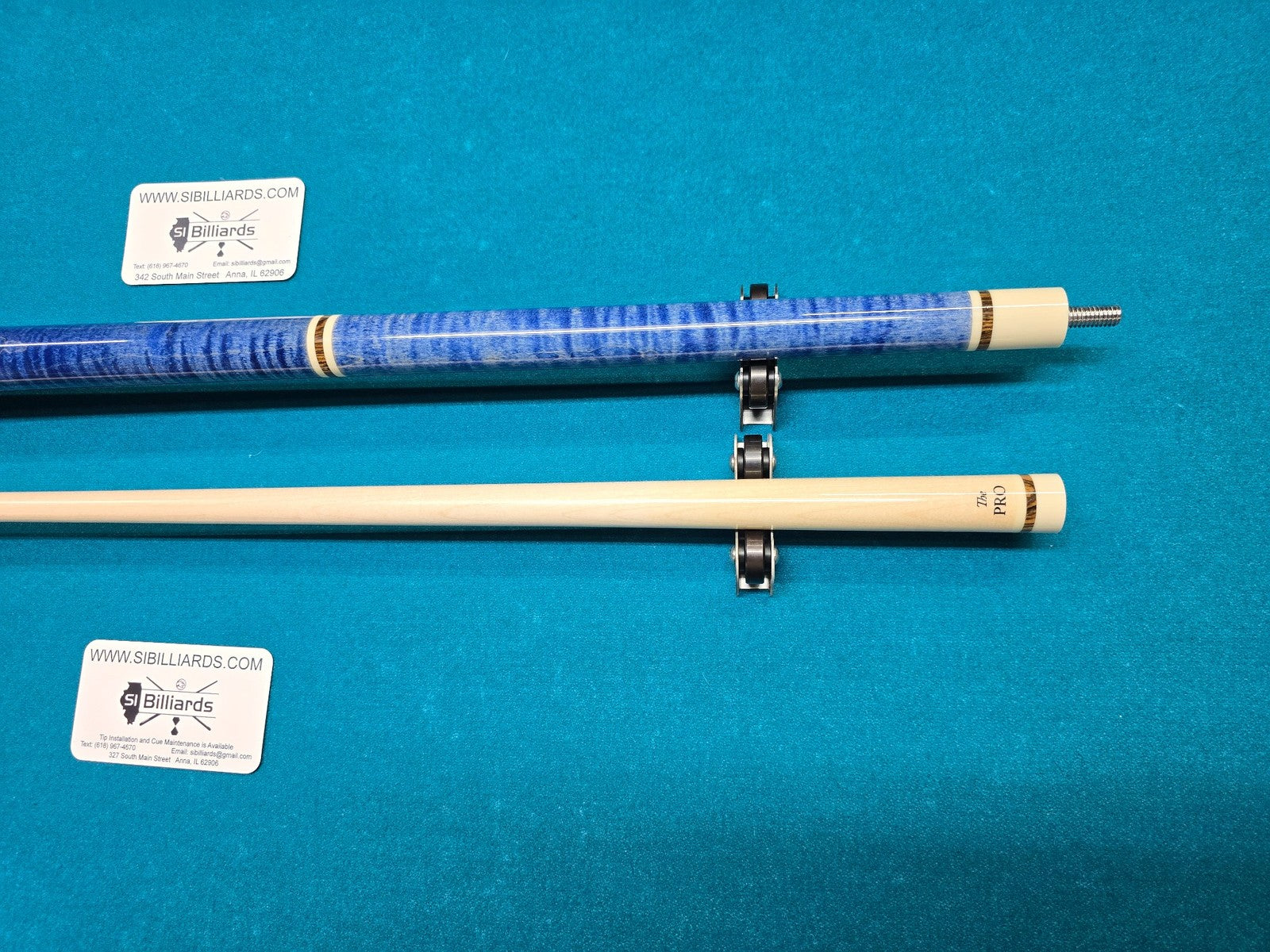 Meucci ANW-1 Blue Stained Pool Cue w/ Pro Shaft & Free Hard Case!
