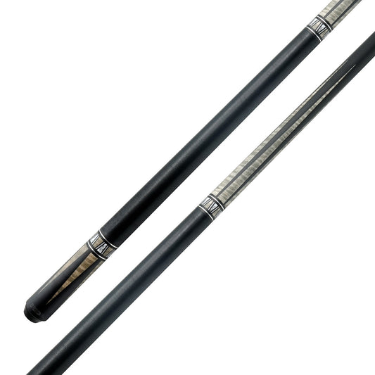 K2 Pool KL171 Cue Matte Black, Gray Curly Point Design W/ K2 LD 11.75MM Shaft!