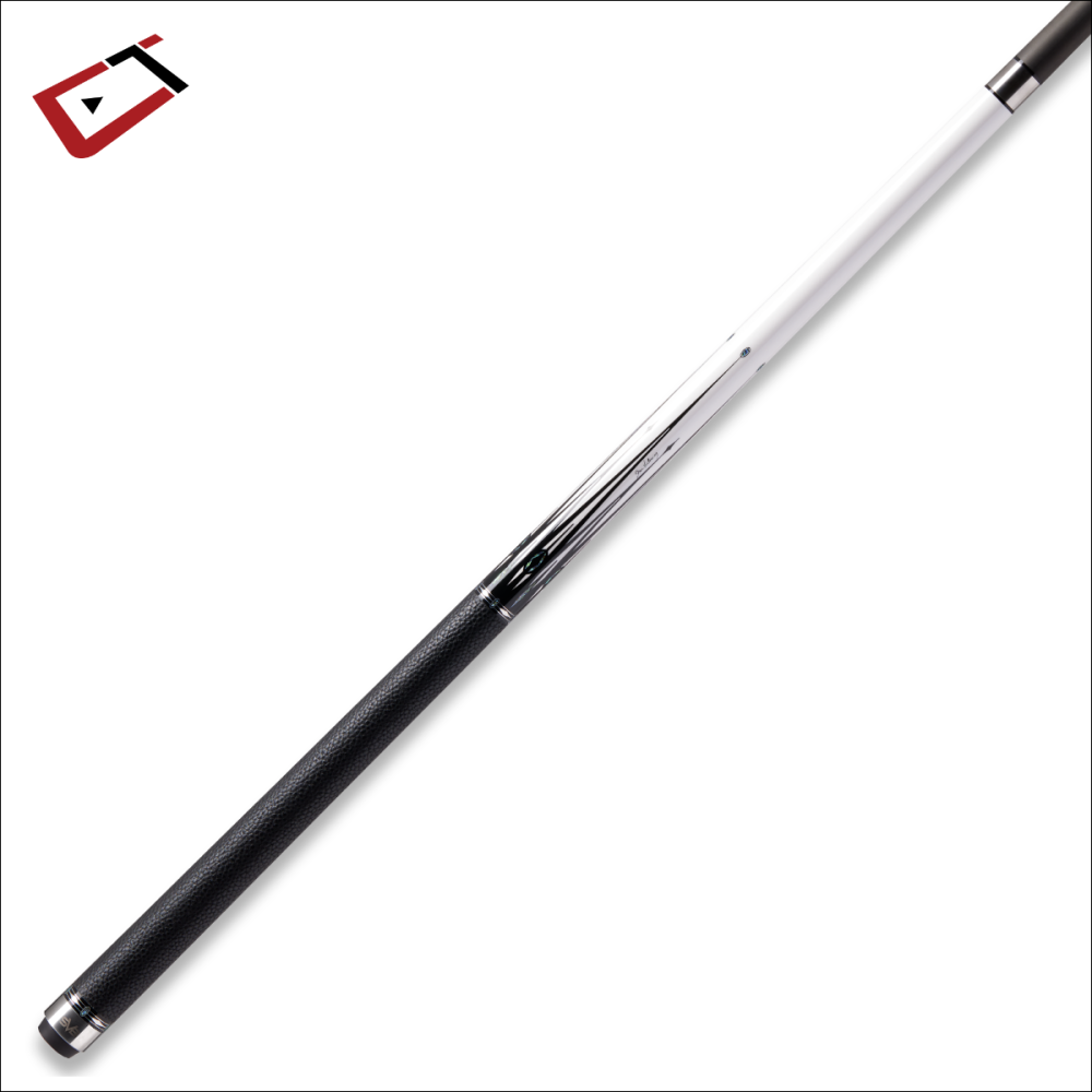 Cuetec Cynergy SVB Gen II Pool Cue – White | Leather Wrap | 11.8mm Shaft 19oz