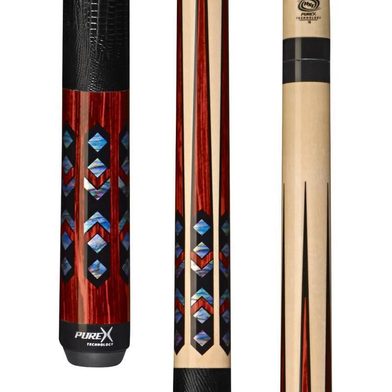 PureX HXTE8 Billiards Pool Cue Stick  Birdseye Maple Cocobolo Mother Pearl 
