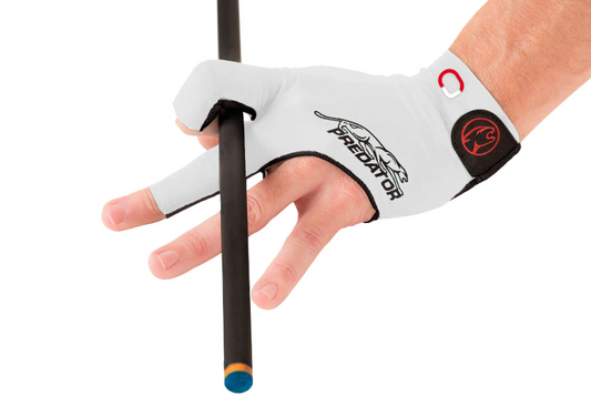 Predator Second Skin Jasmin Ouschan Sig Billiard Glove - White - Left Hand L/XL