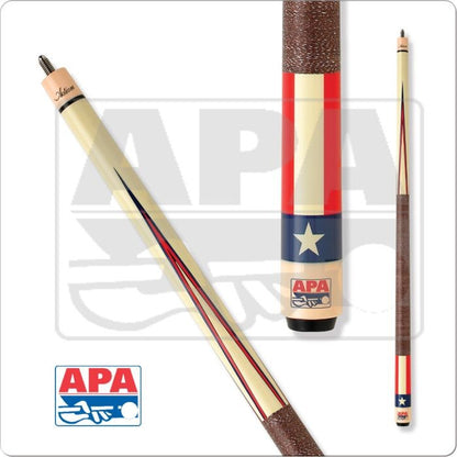Action APA 03 Pool Cue Red White Blue Maple Shaft 18-21 oz Licensed