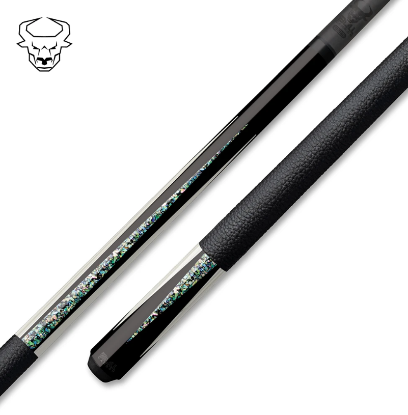 Bull Carbon BCL21 Abalone Inlays Pool Cue  - Carbon Fiber Shaft – Uni‑Loc