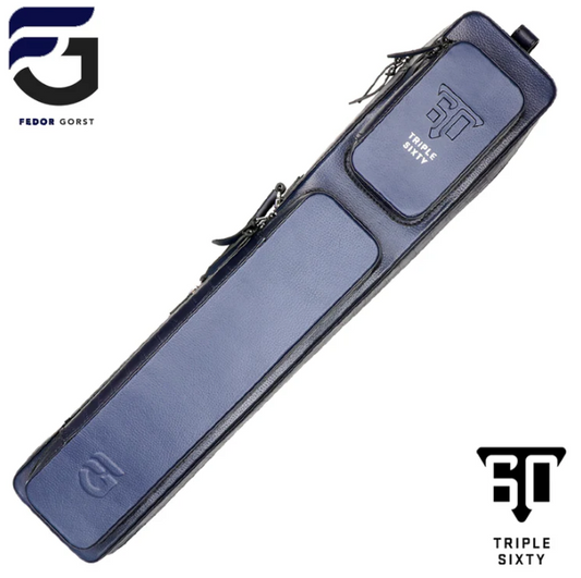 Triple 60 Fedor Gorst Limited 4X8 Custom Blue Leather Butterfly Soft Cue Case!