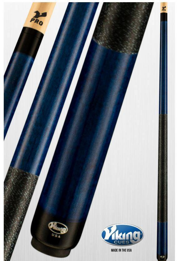 Viking B2207 Linen Wrap Pool Cue w/ 13 mm V PRO Shaft (Ocean Blue) - Free Shippi