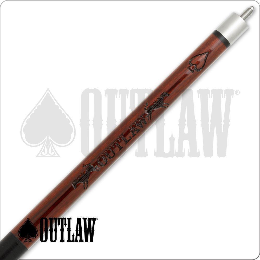 Outlaw OL55 Pool Cue Cowboy Inside of a Spade Style 19oz Free Shipping!