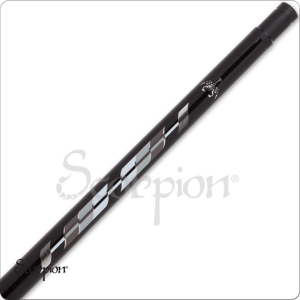 Scorpion SW13 Pool Cue Metallic Black with Grey Decal 19oz Free Shipping!