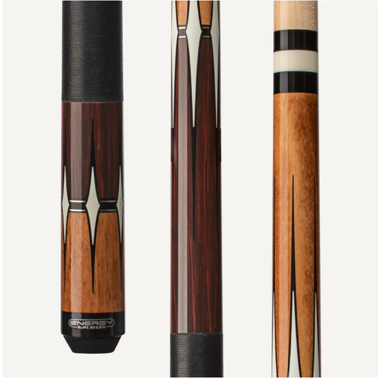 Energy By Players Maple & Rengas Cue With Black Linen Wrap HC19