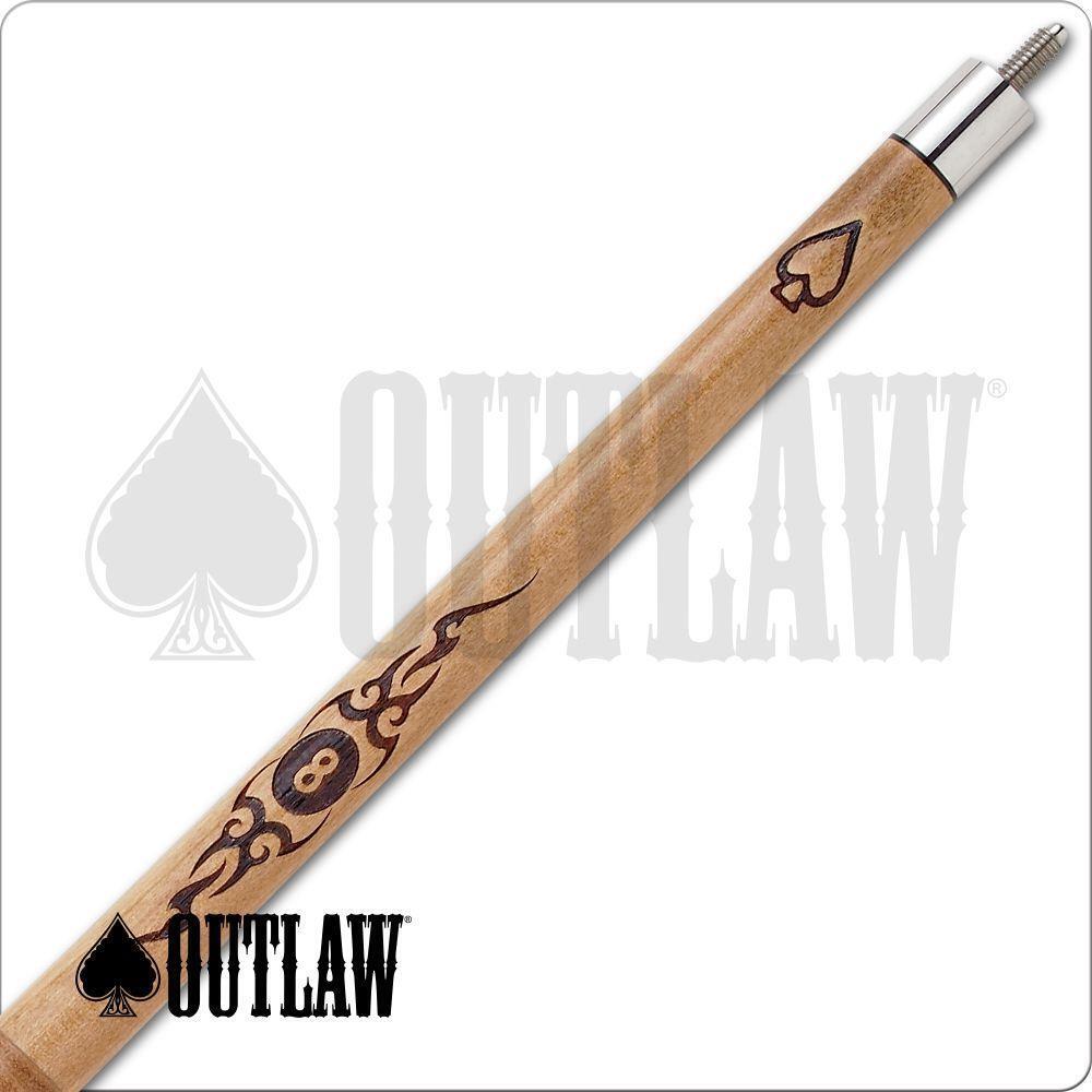 Outlaw OL08 Pool Cue Eight Ball and Tribal Style 19oz Free Shipping!