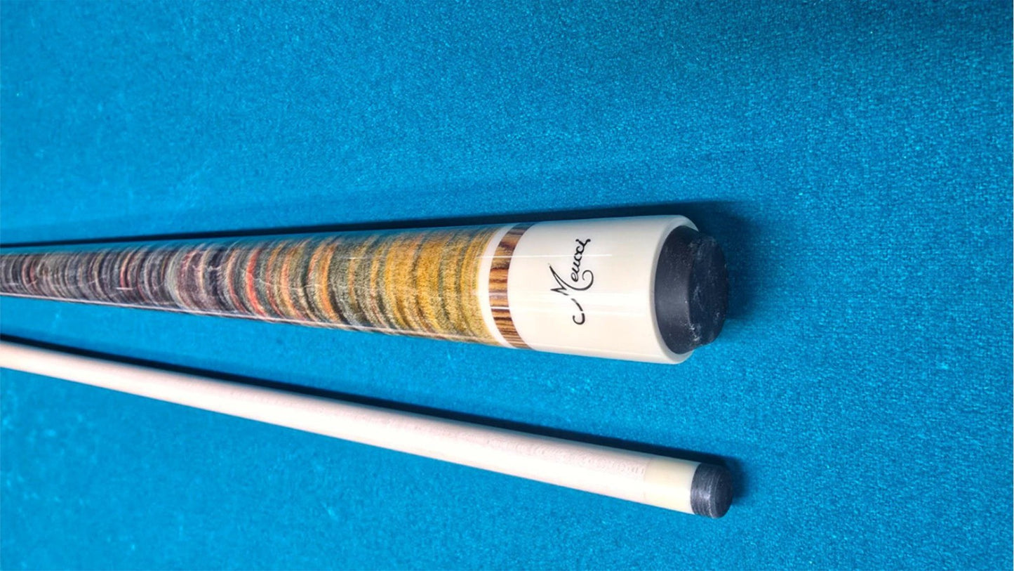 Meucci ANW-1 Rainbow Stained Pool Cue w/ Pro Shaft & Free Hard Case! White!8