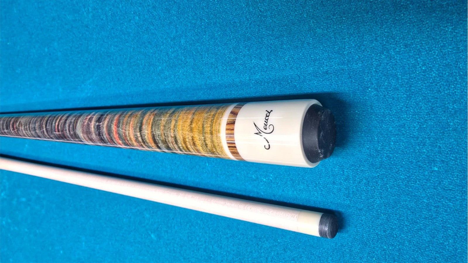 Meucci ANW-1 Rainbow Stained Pool Cue w/ Pro Shaft & Free Hard Case! White!8