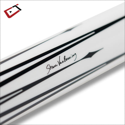 Cuetec Cynergy SVB Gen II Pool Cue – White | Leather Wrap | 11.8mm Shaft 19oz