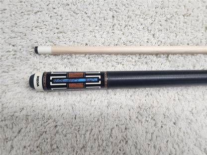 KODA POOL CUE KD51 Black w/ Cocobolo Overlay, Irish Linen &amp; Maple Shaft 12.75mm