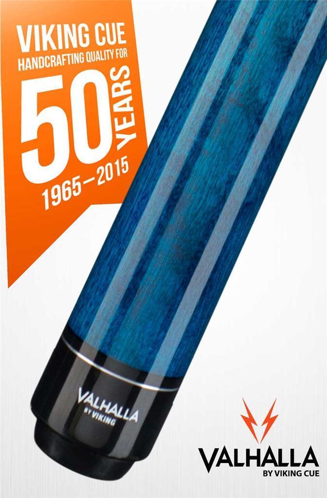 Viking Valhalla Blue w/ Graphic Pool Cue VA231 Billiards Stick! Lifetime Warrant