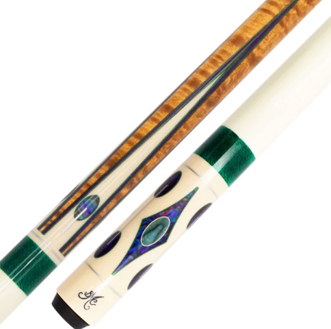 Meucci Crusher White Pool Cue 19oz 12.5mm Pro Shaft + Free Hard Case