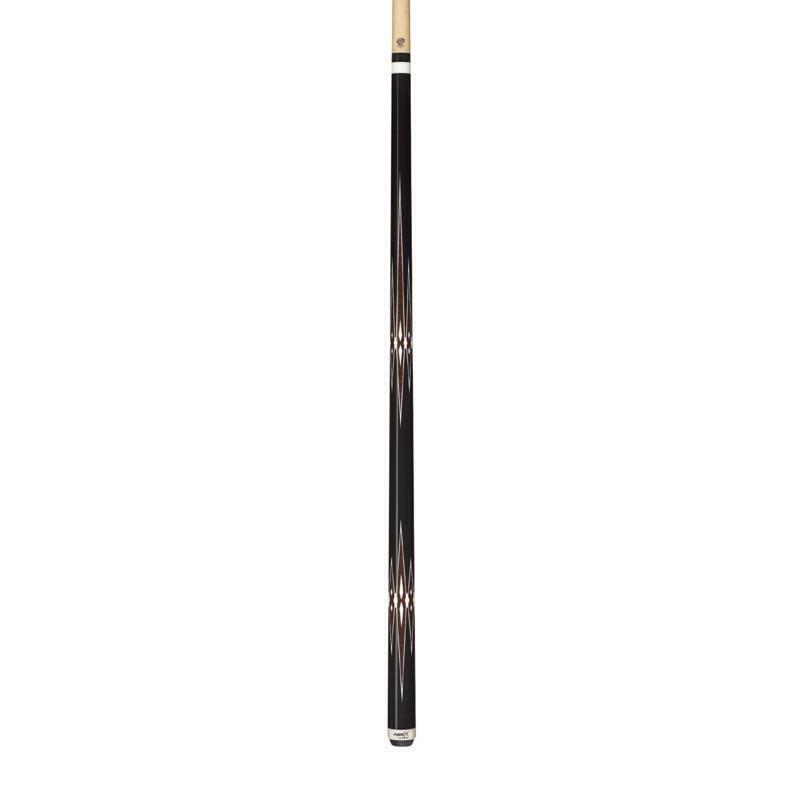  HXT4 Black w/Zebrawood & White Graphic PureX Technology Pool Cue 12.75 mm