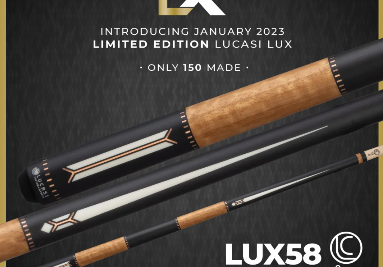 Lucasi LUX68 Pool CUSTOM CUE UNILOC 11.75MM LTD New, Fast Shipping!