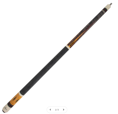 Meucci Mike Massey 3 Pool Cue with Case, Birdseye Maple & Low Deflection