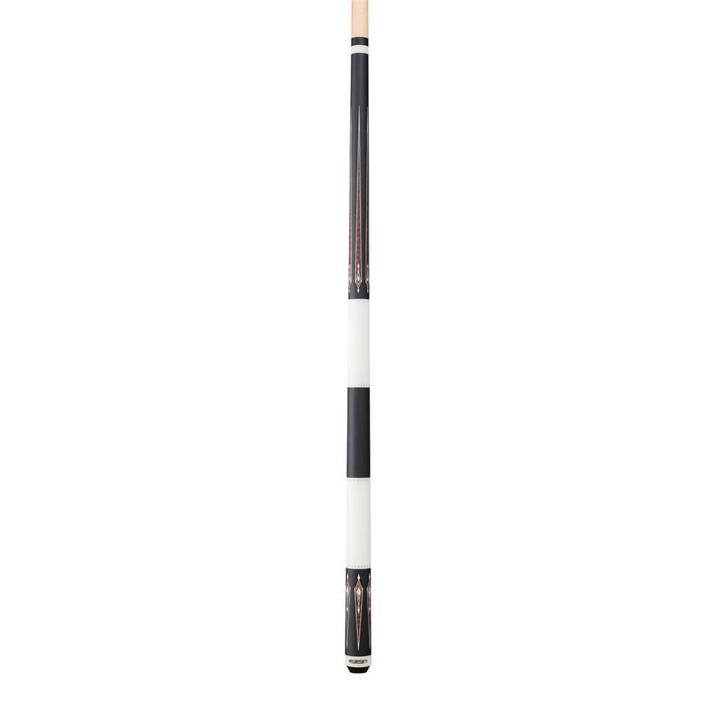 Players HC22 Cue | Matte Black, White, Snakewood, Thuya Burl &amp; White w/black lin