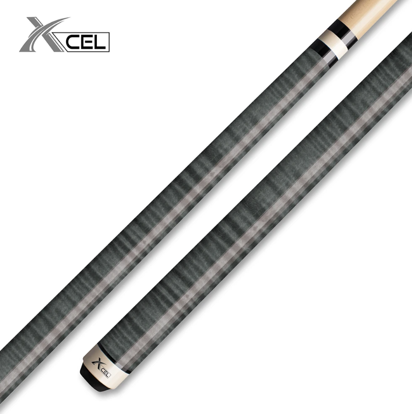 Xcel XC10 Grey Curly Design Pool Cue – Stylish Graphic Playing Cue