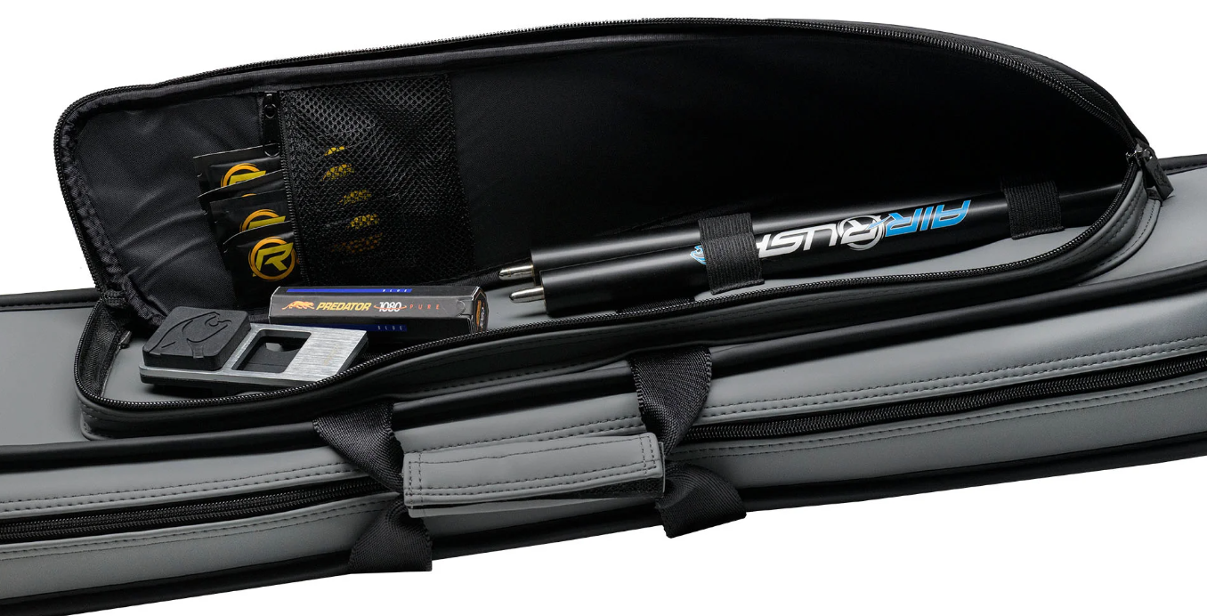 New Predator Roadline Gray/Black Soft Cue Case -Double Straps- Free US Shipping