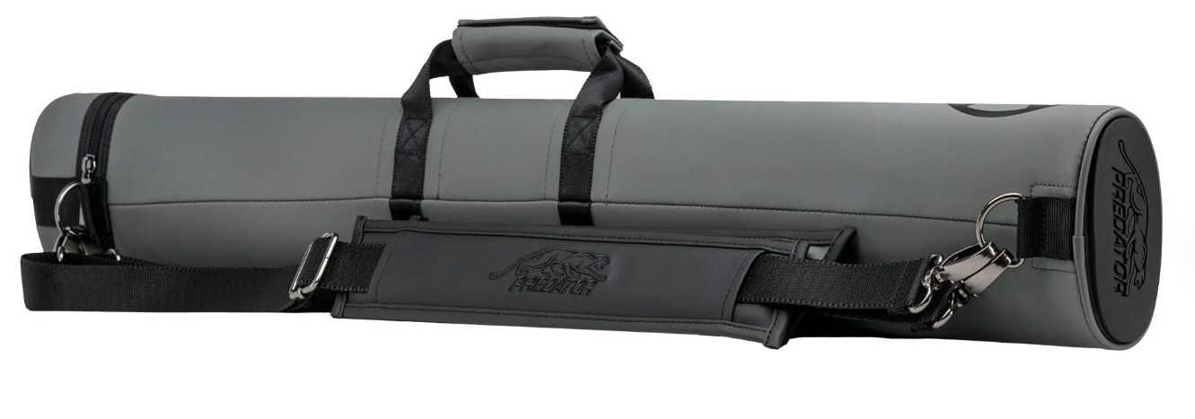 2x4 Predator Roadline Gray/Black Hard Cue Case - Double Straps  Free US Shipping