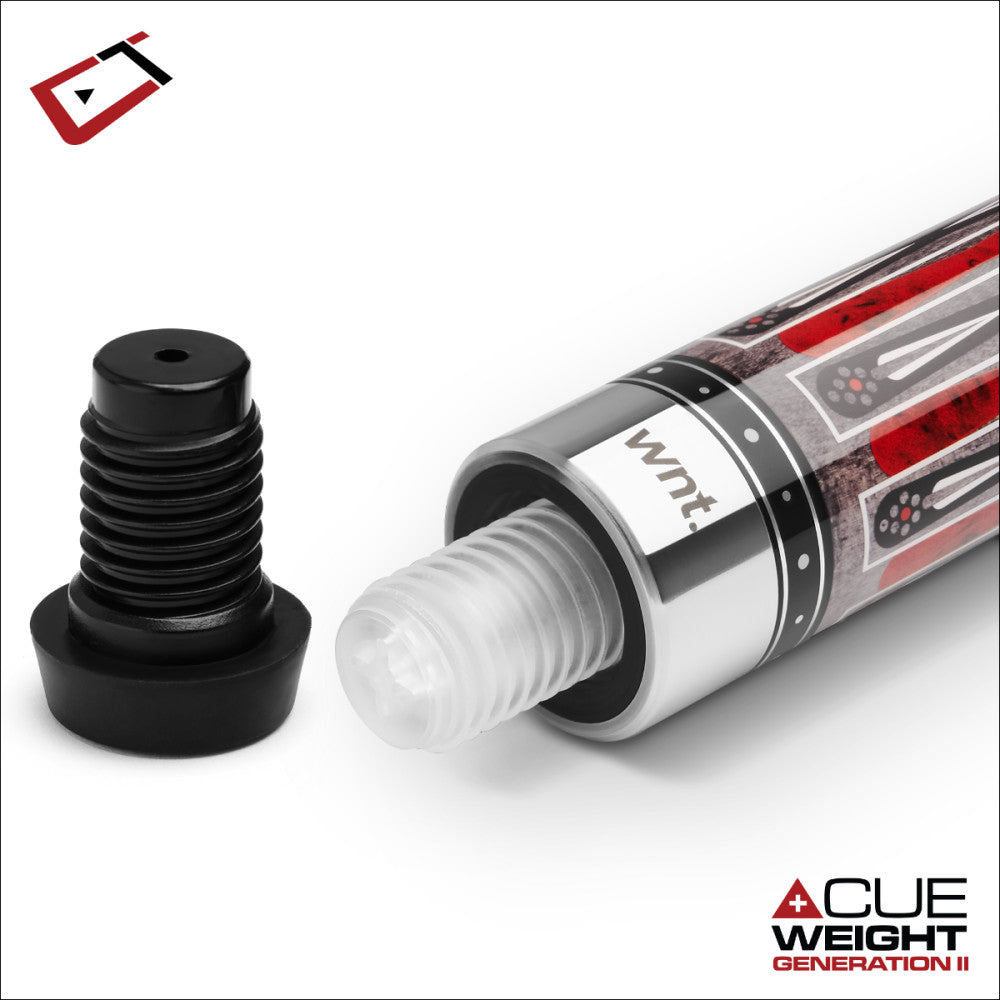 Cynergy Nineball Series Shark Gray Stain LTW 12.5mm Pool Cue  12.5mm Shaft 19oz
