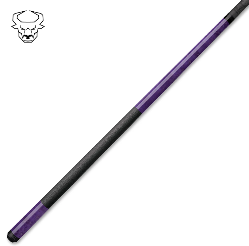 Bull Carbon BCC15 Pool Cue – Purple Birdseye Maple - Carbon Fiber Shaft –Uni‑Loc