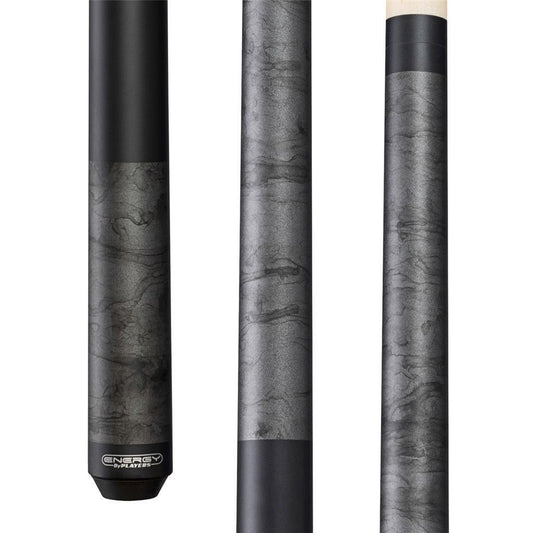 Players ENS3 Cue | Matte Gunmetal Smoke w/ Sleek Wrapless Black Handle! Free Shi